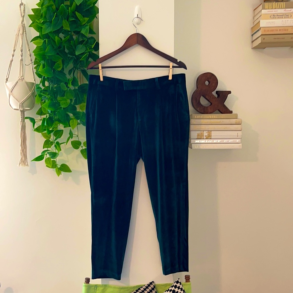 ASOS Velvet Green Pants.